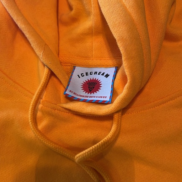 Mens ICECREAM orange/yellow Hoodie size XL - Picture 2 of 3